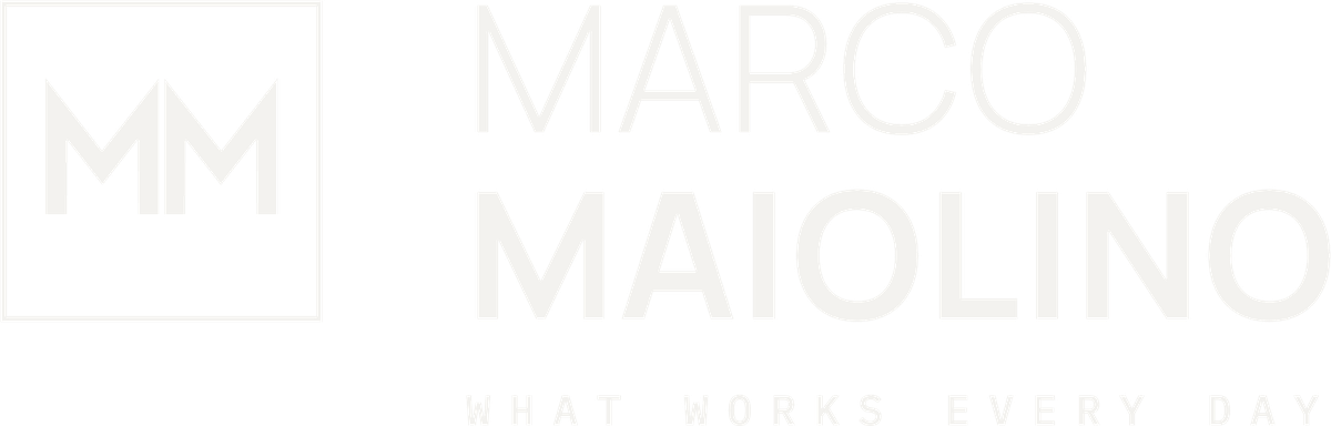 Marco Maiolino — What works every day
